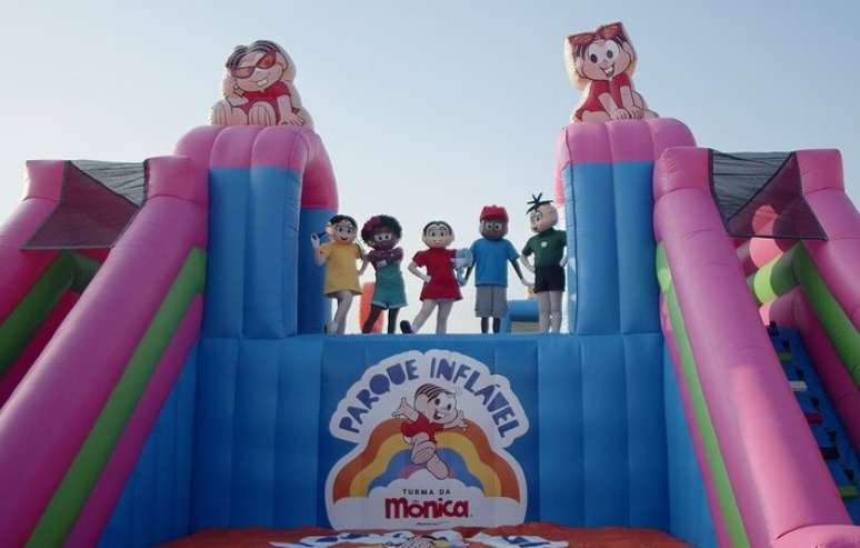 Parque Infl&aacute;vel Turma da M&ocirc;nica desembarca na cidade de S&atilde;o Paulo.