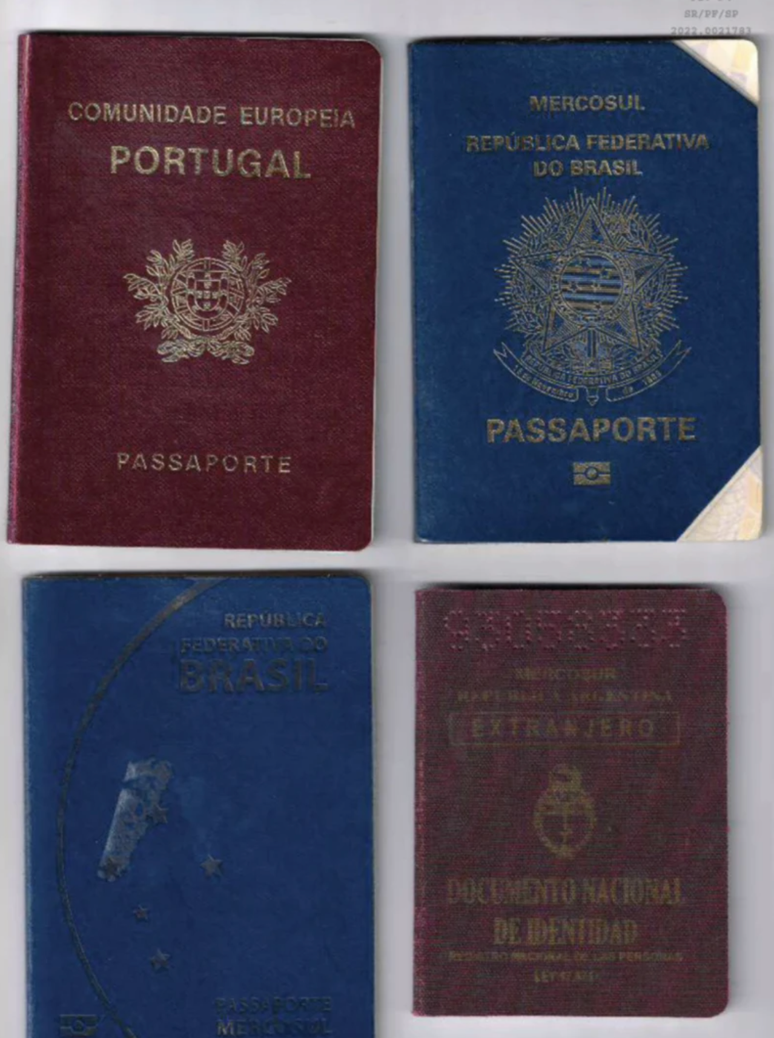 Pol&iacute;cia Federal encontrou diversos documentos incluindo passaportes com Sergey Cherkasov. Alguns deles seriam usados, segundo as investiga&ccedil;&otilde;es, no processo que ele movia para obter a cidadania portuguesa
