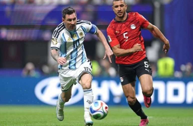 Divulga&ccedil;&atilde;o / AFA - Legenda: Argentina venceu o Egito em um duelo emocionante nas oitavas de final da Copa