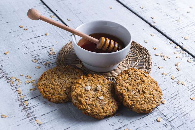 Cookie de banana, aveia e chia 