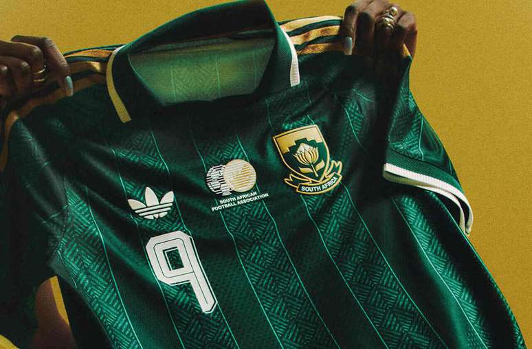 &Aacute;frica do Sul n&atilde;o estreou seu uniforme verde nesta Copa do Mundo &ndash;