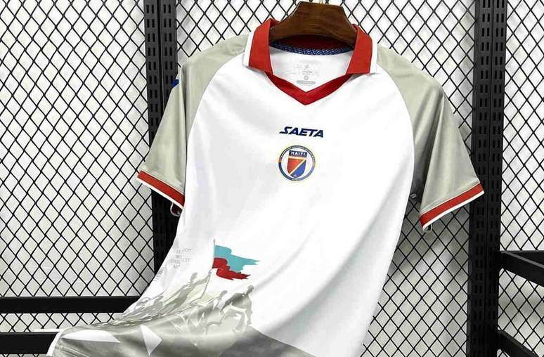 Camisa do Haiti acabou barrada pela Fifa em meio ao torneio &ndash;