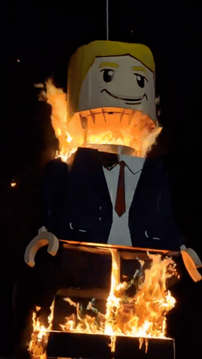Boneco de Trump foi queimado por iranianos