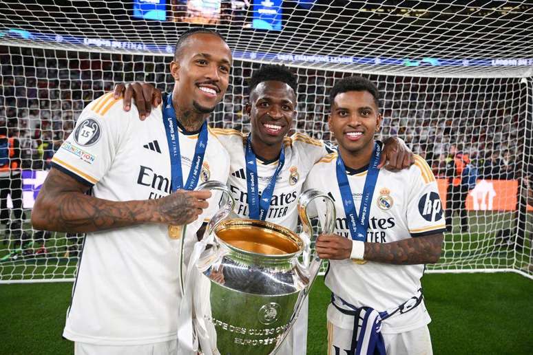Milit&atilde;o, Vini Jr. e Rodrygo s&atilde;o alguns dos atletas que Ancelotti conhece bem, campe&otilde;es durante a passagem do t&eacute;cnico italiano pelo Real Madrid
