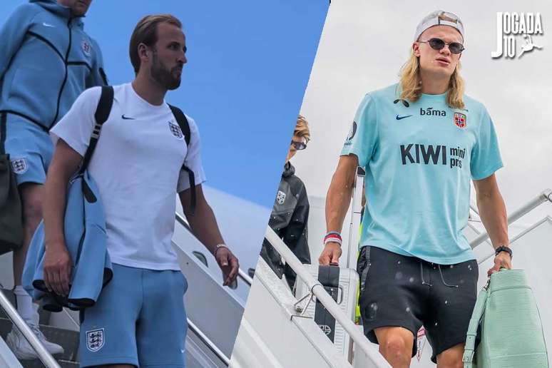 Kane e Haaland s&atilde;o os astros do confronto deste s&aacute;bado &ndash; Fotos: Divulga&ccedil;&atilde;o/NFF