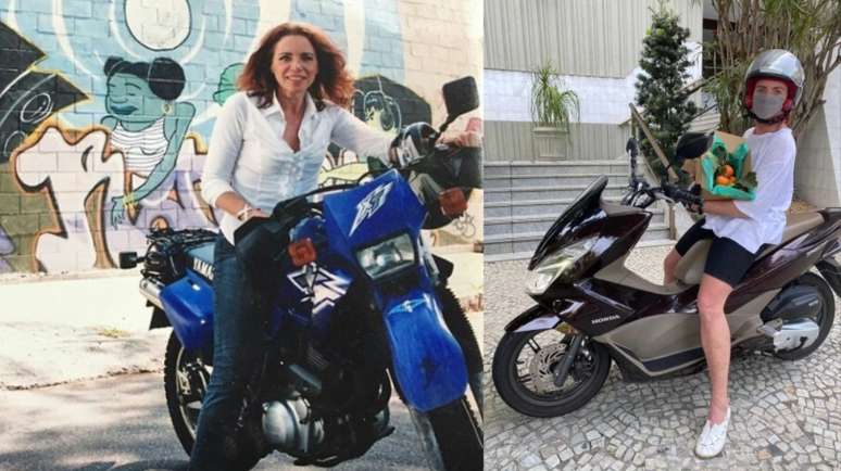 A apresentadora &eacute; piloto sobre duas rodas desde os 19 anos