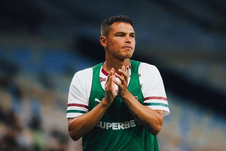 Thiago Silva entrou no segundo tempo do amistoso contra o Bahia &ndash;
