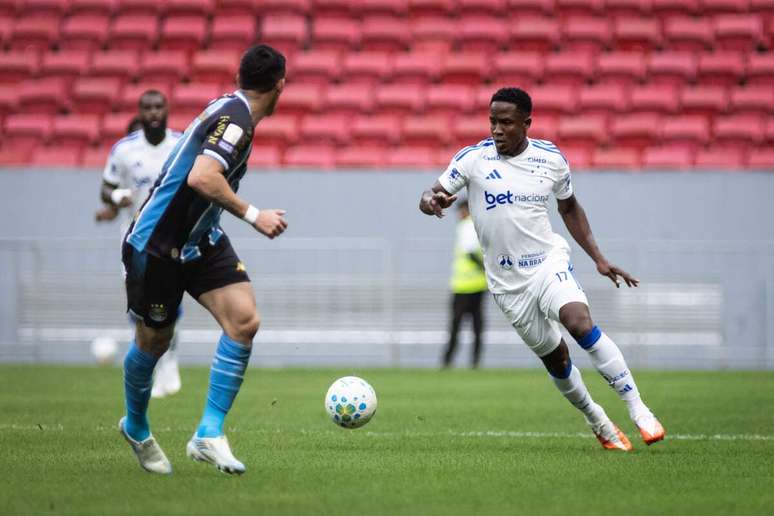 Sinisterra marcou o gol do Cruzeiro na partida &ndash;