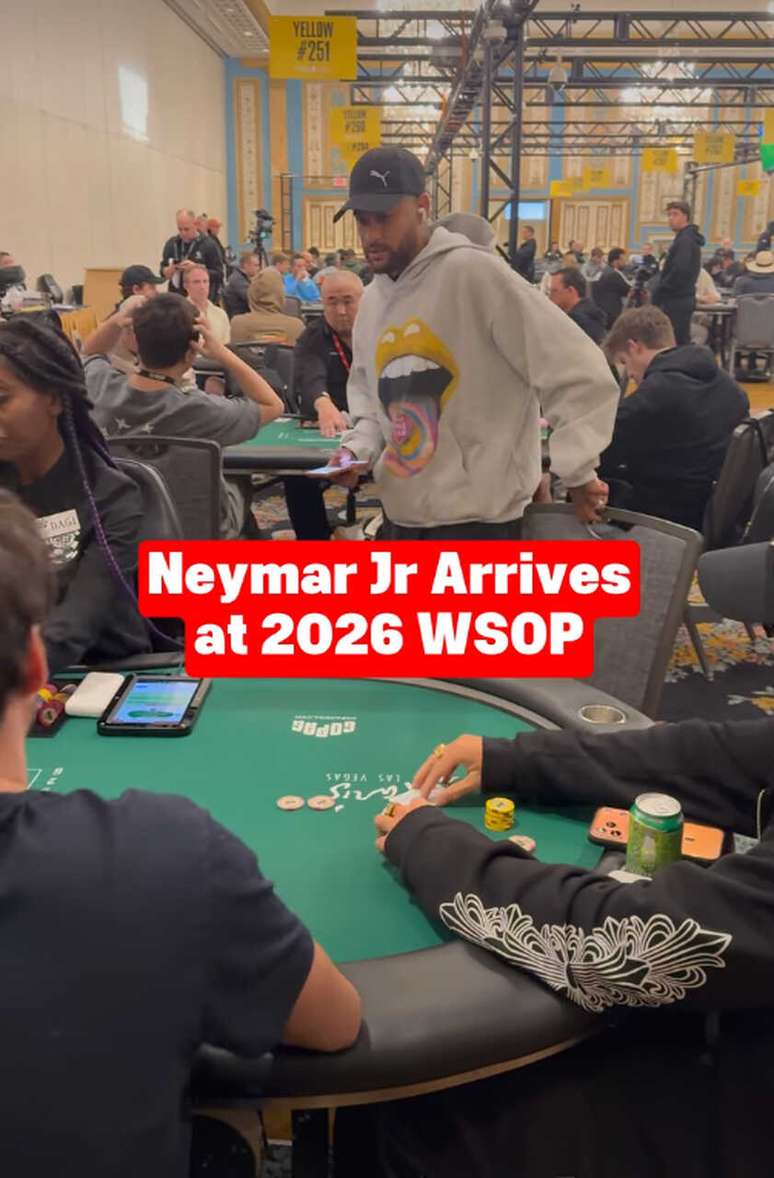 Neymar voltou as aten&ccedil;&otilde;es para o poker nos Estados Unidos &ndash;