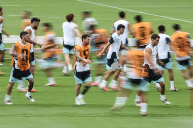 WS EUA 14/07/2026 - WORLD CUP / COPA DO MUNDO 2026 - TREINO ARGENTINA- ESPORTES - A selev&szlig;v&pound;o da Argentina, treina no Children's Healthcare of Atlanta Training Ground (o centro de treinamento do Atlanta United), localizado em Marietta, na regiv&pound;o metropolitana de Atlanta. Na foto Messi. FOTO:Werther Santana/Estadv&pound;o