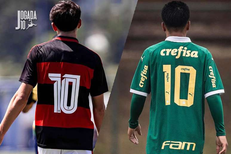 Rubro-negro Rafael Ten&oacute;rio e palmeirense Thauan Eug&ecirc;nio foram revelados na Pel&eacute; Academia &ndash; Fotos: Divulga&ccedil;&atilde;o/Flamengo e divulga&ccedil;&atilde;o/Palmeiras