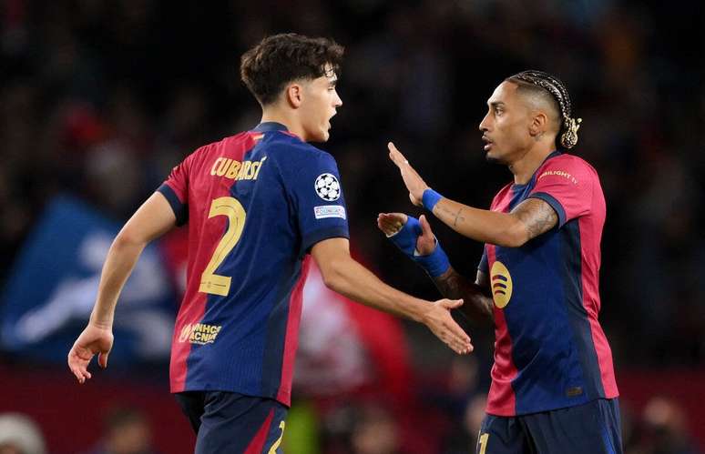 Cubars&iacute; &eacute; companheiro do brasileiro Raphinha no Bar&ccedil;a &ndash;
