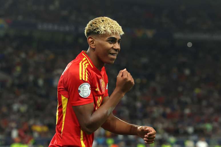 Lamine Yamal fez dois gols sobre a Fran&ccedil;a na semifinal da Liga das Na&ccedil;&otilde;es, em 2025 &ndash;