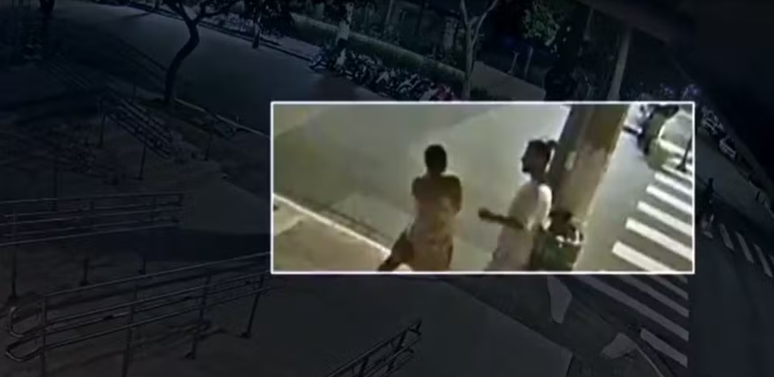 V&iacute;deo de c&acirc;mera de seguran&ccedil;a mostra Cartolouco agredindo a namorada