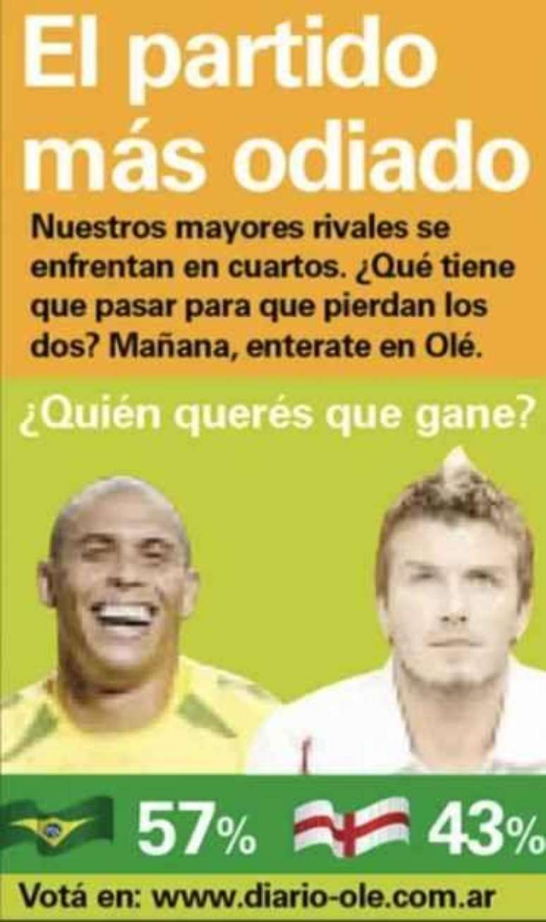 Enquete publicada no Di&aacute;rio Ol&eacute; em 2002