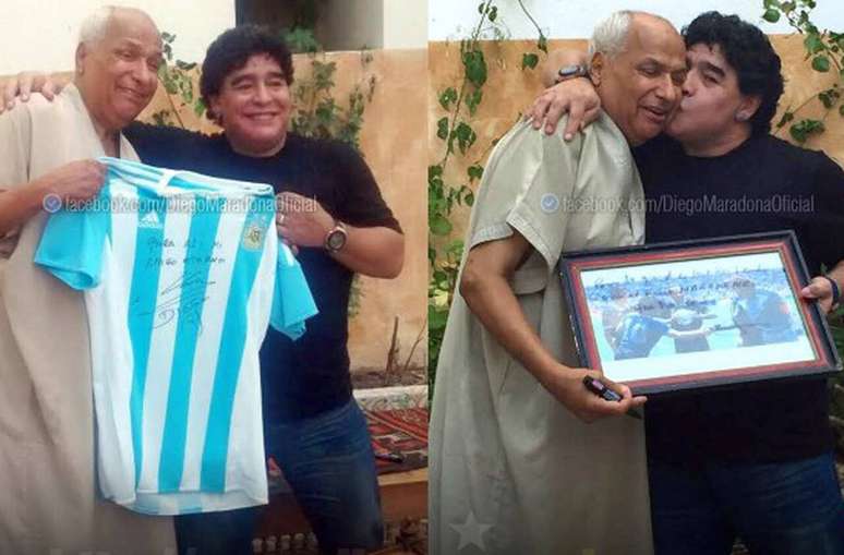 Maradona e &aacute;rbitro jogo de 1986 trocaram presentes &ndash;