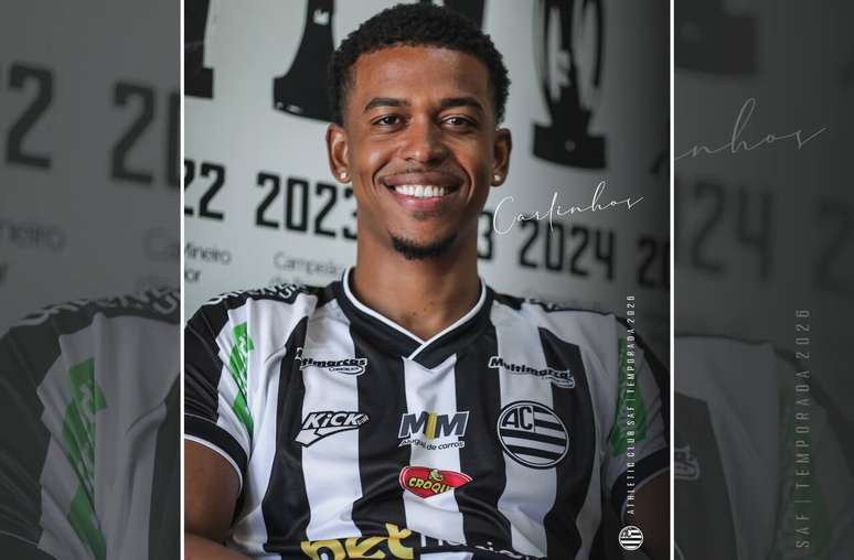 Carlinhos &eacute; o novo refor&ccedil;os do Athletic Clube &ndash;
