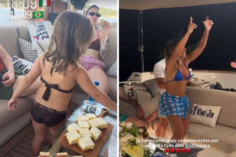 Virginia Fonseca posta v&iacute;deo com almofada ao fundo | Amiga de Virginia posta storie com almofada de Vini Jr.