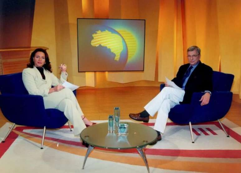 Leilane Neubarth e Renato Machado no 'Bom Dia Brasil'