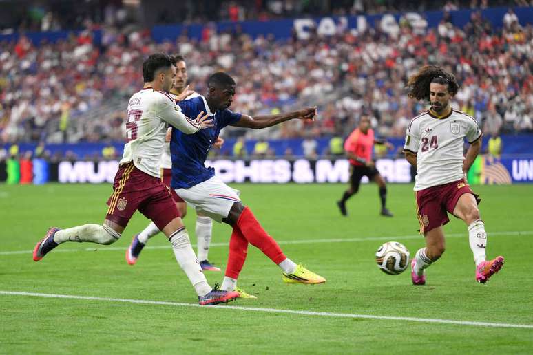 Demb&eacute;l&eacute; n&atilde;o teve uma grande atua&ccedil;&atilde;o contra a Espanha na semifinal da Copa do Mundo &ndash;