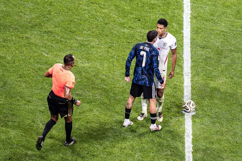Rodrigo De Paul em vit&oacute;ria da Argentina contra a Inglaterra