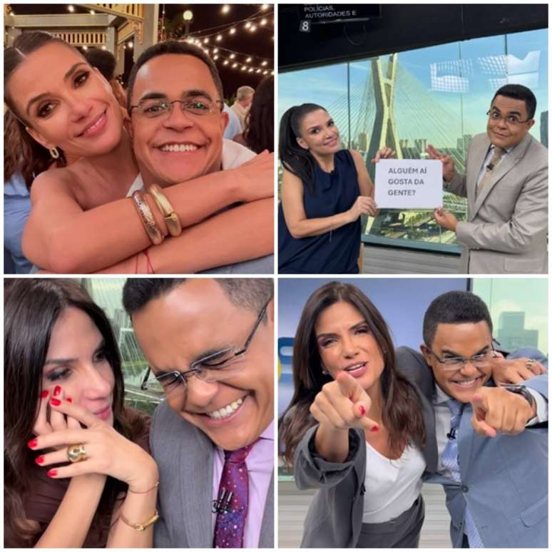 Sabina Simonato e Marcelo Pereira: sintonia fina diante das c&acirc;meras e amizade sincera fora do ar