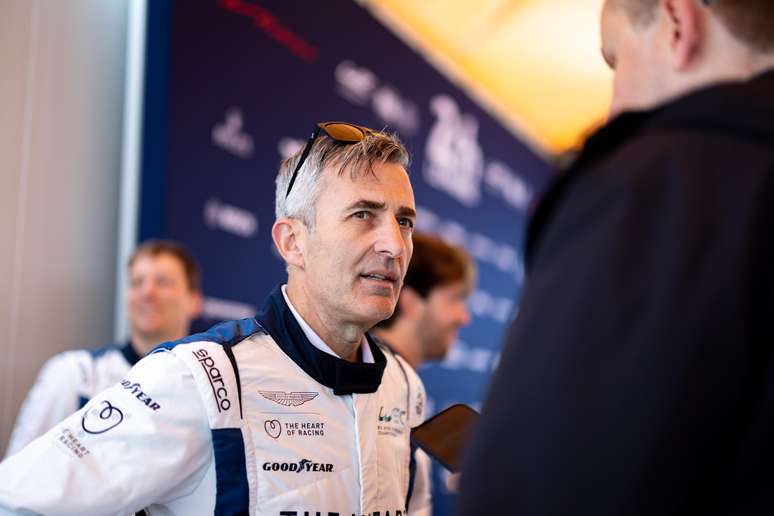 Ian James durante as 24 Horas de Le Mans 