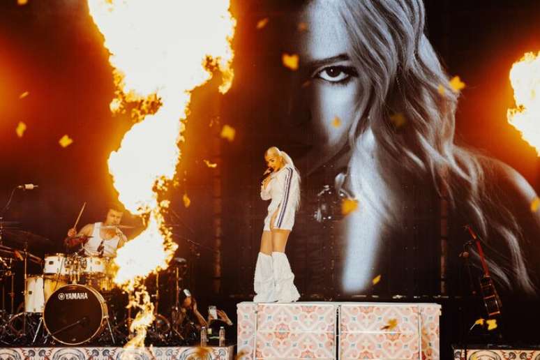 B&aacute;rbara Bandeira em seu show no Rock in Rio Lisboa no &uacute;ltimo dia 20 de junho.