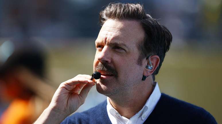 O ator Jason Sudeikis trouxe o seu personagem Ted Lasso para a final