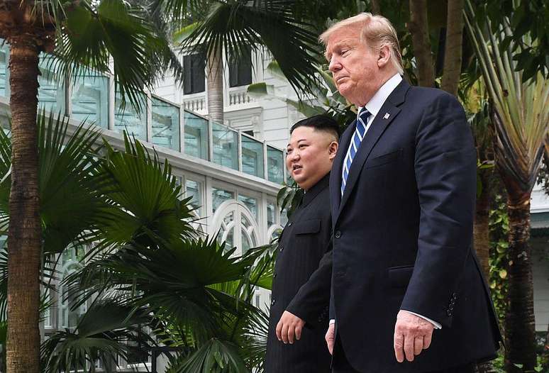Trump n&atilde;o retomou as negocia&ccedil;&otilde;es com Kim ap&oacute;s o fracasso das conversas em seu primeiro mandato