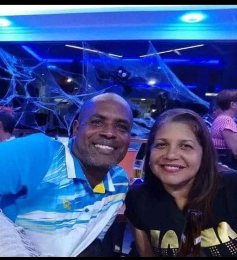 Henry Laya Pirela e Nohelia Iriarte Raga, pai e madrasta de Lorena Laya