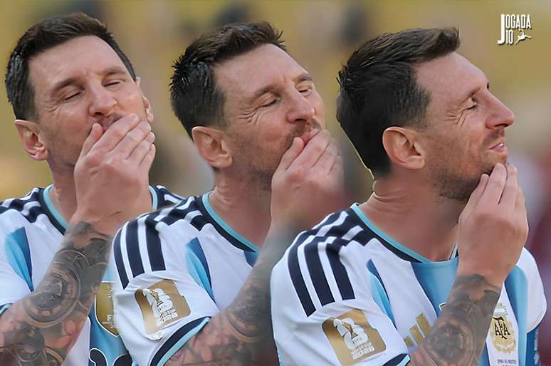 Messi incr&eacute;dulo. Espanha abre o placar. Pouco depois, celebra o bi. Montagem com Reprodu&ccedil;&atilde;o Caz&eacute;TV