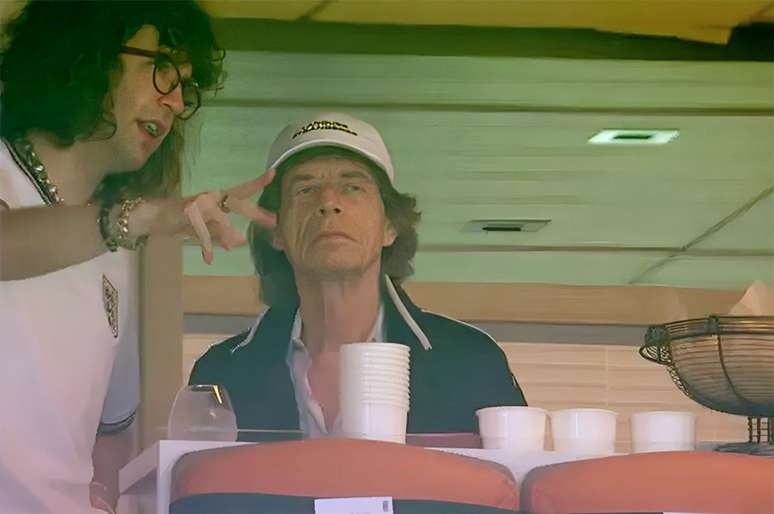 Mick Jagger voltou a marcar presen&ccedil;a em um jogo decisivo do Mundial &ndash;