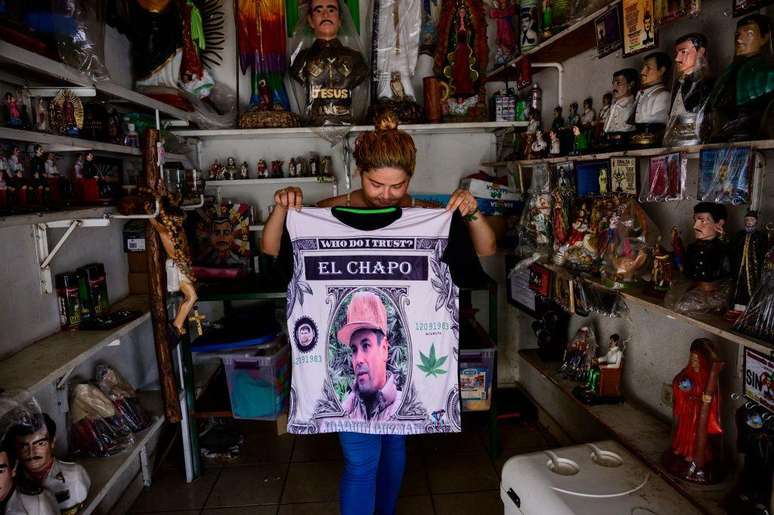 A figura de "El Chapo" Guzm&aacute;n ganhou fama mundial e foi utilizada para vender diversos produtos em seu estado origin&aacute;rio de Sinaloa