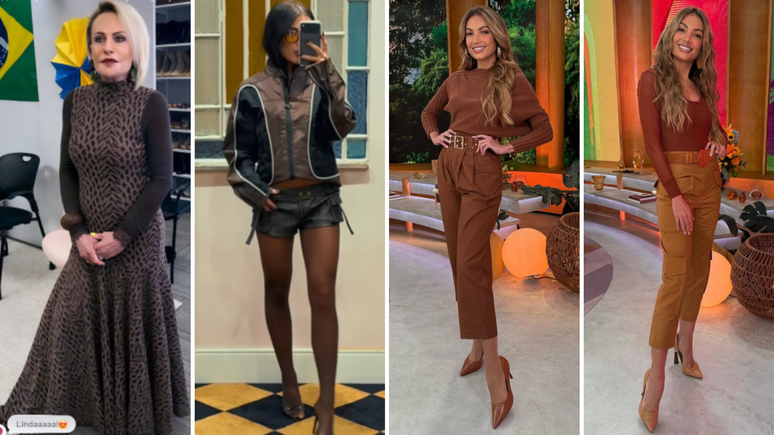 Famosas de marrom (Fotos: Instagram/Reprodu&ccedil;&atilde;o)