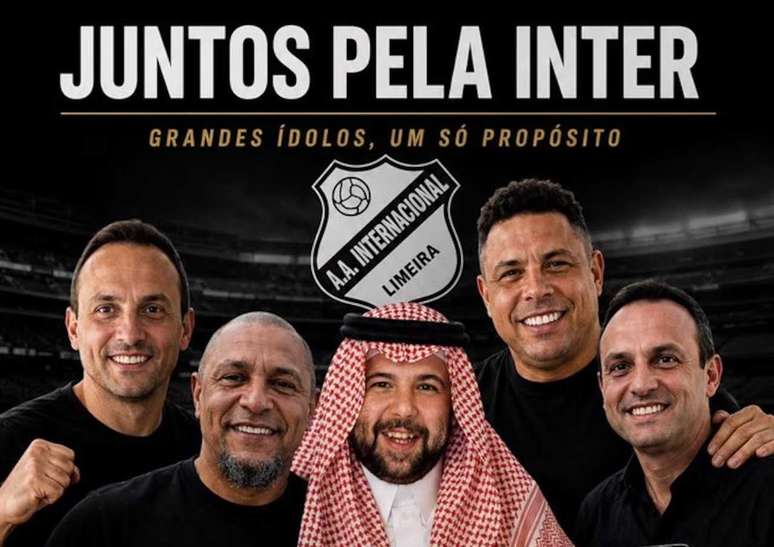 Pr&iacute;ncipe da Ar&aacute;bia Saudita postou montagem com Ronaldo e Roberto Carlos &ndash;