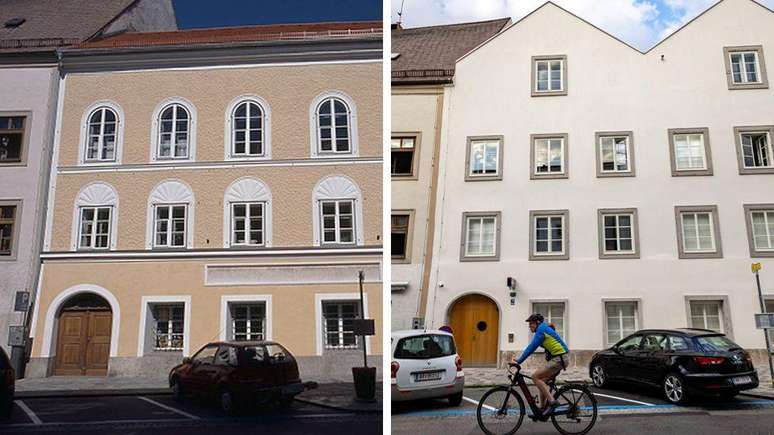 A antiga casa rebocada de amarelo foi substancialmente reformada, e por isso a fachada tem um aspecto bem diferente.