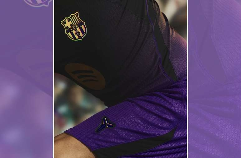 Nova camisa do Barcelona tem detalhes em roxo e preto &ndash;