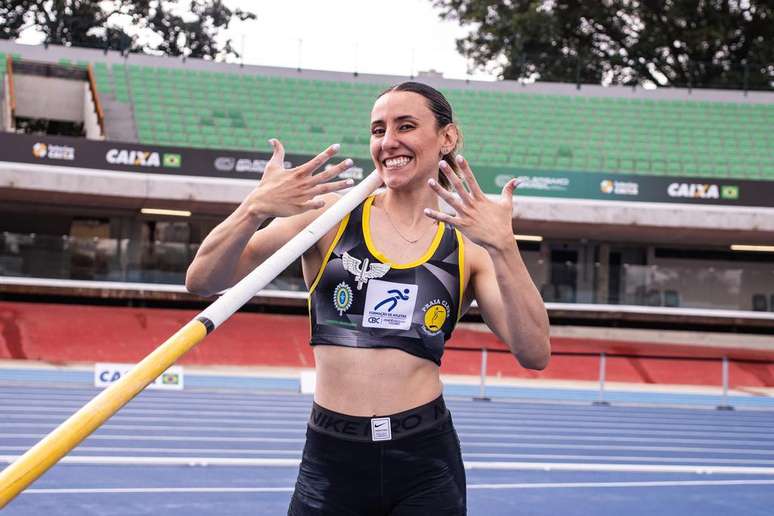 Juliana Campos faz sua melhor marca da temporada (Foto: Gustavo Alves/CBAt)