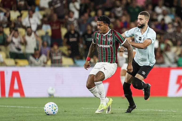Fluminense venceu o Gr&ecirc;mio por 2 a 1 no primeiro turno do Brasileir&atilde;o &ndash; FOTO: LUCAS MER&Ccedil;ON / FLUMINENSE F.C.
