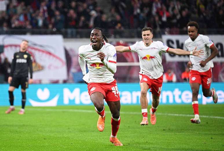 Yan Diomande joga pelo RB Leipzig &ndash;