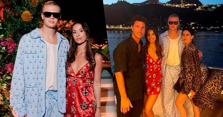 Haaland comemorou os 26 anos ao lado da esposa, Isabel Johansen, e da fam&iacute;lia &ndash;