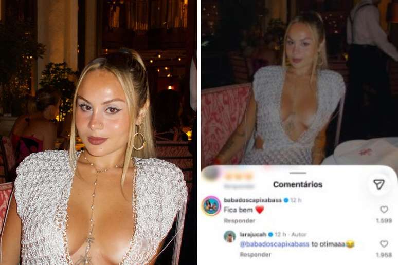 Lara Jucah responde coment&aacute;rio ap&oacute;s beijo em Z&eacute; Felipe