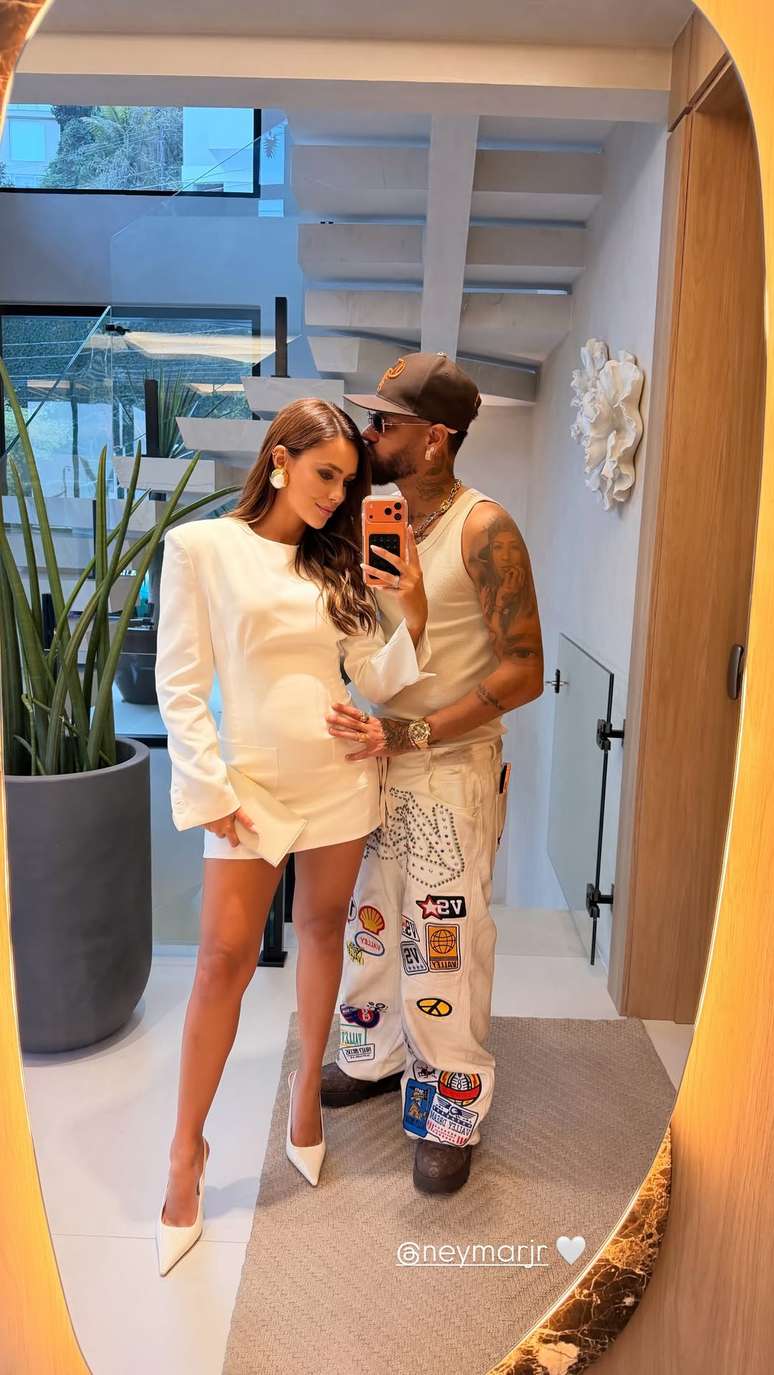 Bruna Biancardi e Neymar esperam a terceira filha