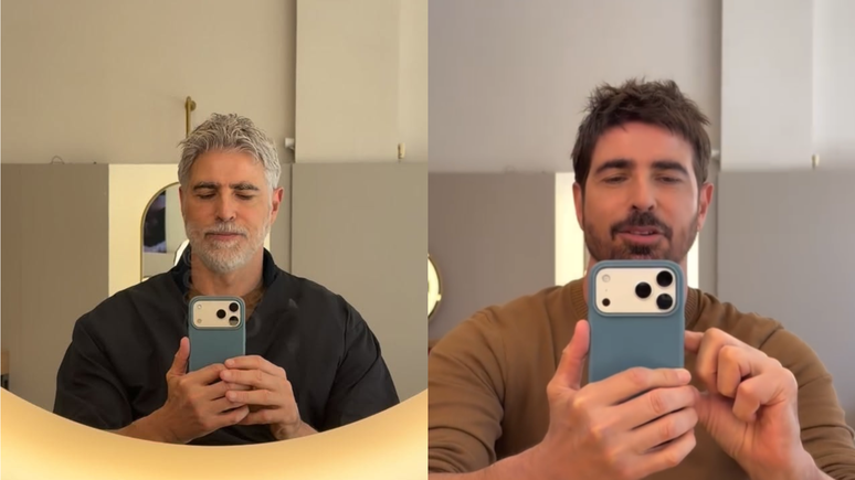 Antes e depois de Reynaldo Gianecchini