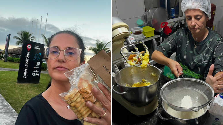 Renata Dahe aprendeu com a cunhada a receita dos biscoitos. 