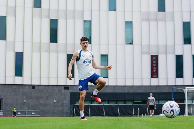 Phil Foden deve entrar em campo neste s&aacute;bado contra a Inter de Mil&atilde;o &ndash; Divulga&ccedil;&atilde;o /Manchester City