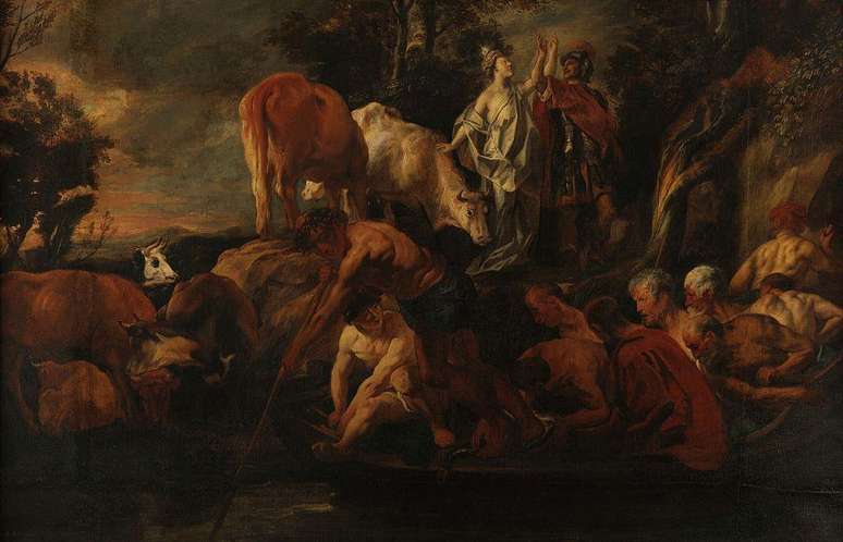 Ulisses e Circe, 1630, pintura do artista Jacob Jordaens