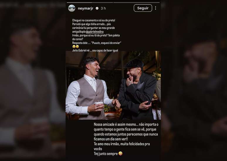 Veja a publica&ccedil;&atilde;o de Neymar &ndash;