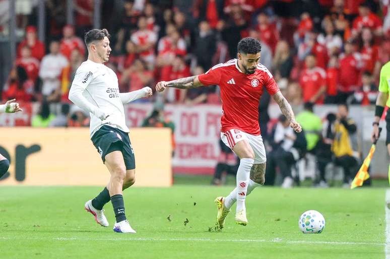 Matheus Bahia, na defesa. anula Garro e, quando foi ao ataque, fez um gol. Ricardo Duarte/Internacional